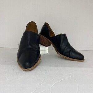 Madewell Women's The Brady Lowcut Ankle Booties Black Leather Size 7.5